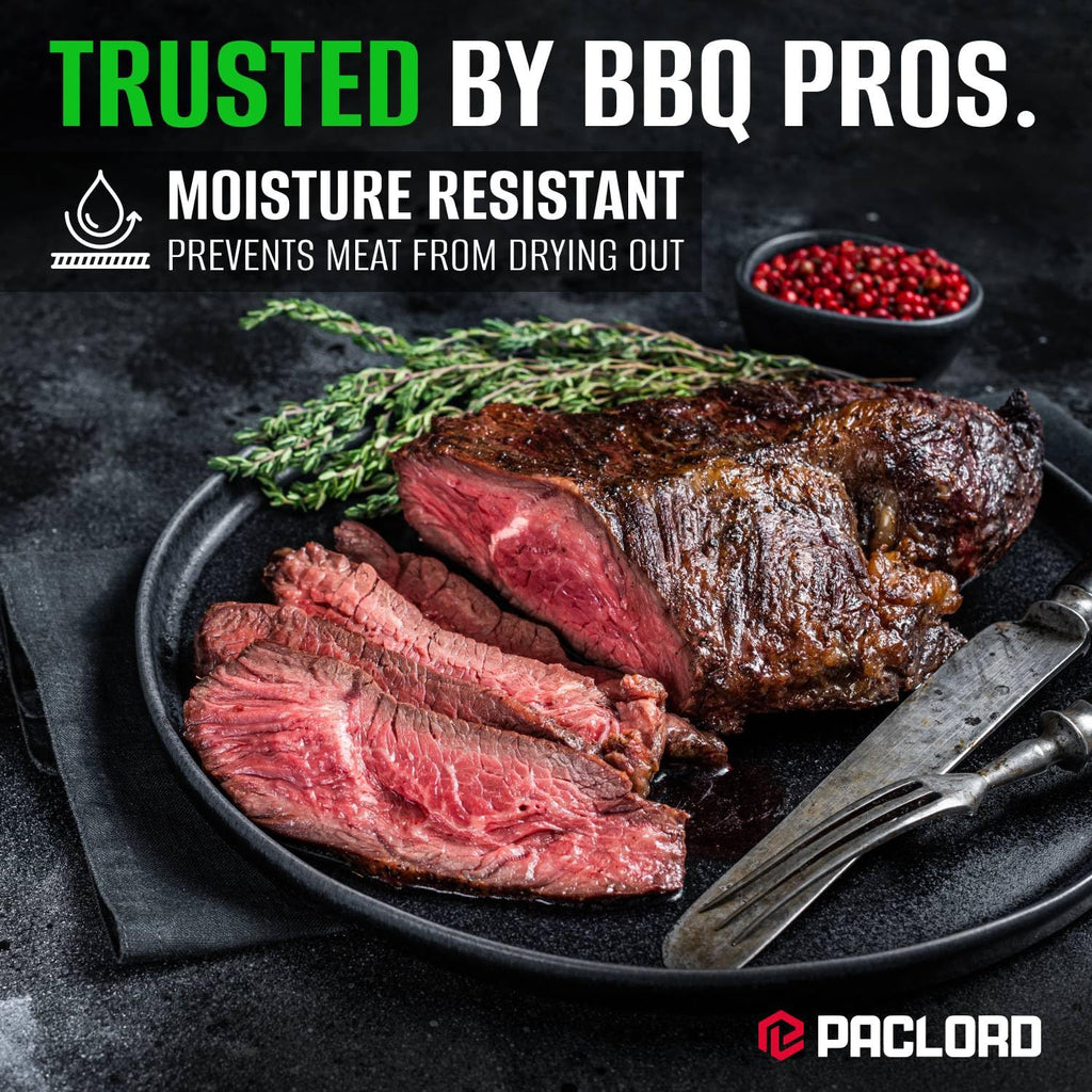 Paclord 36" x 100' Made in USA White Butcher Paper Roll (Value Pack of 2) - Food-Grade, Breathable Butcher Paper - Perfect for BBQ, Smoking Meat, and Wrapping Brisket