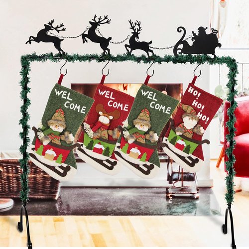 FORUP Christmas Stocking Holder Stand - Elk Design for Festive Home Decor | Durable and Stylish