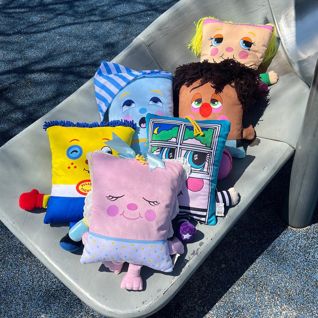 Pillow People: PJ Sandman Plush - 2-in-1 Toy & Pillow, 80's Nostalgic Plush Pal Reimagined, Soft Stuffed Rectangular Character, Cozy Nap & Play Design
