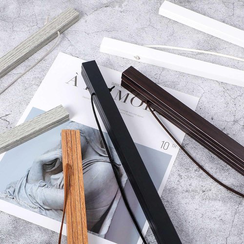 Benjia Magnetic Light Wood Poster Frame - 40" for Photos & Artwork | White, 1 Pack