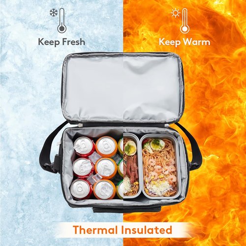 Lifewit Insulated Cooler Bag - Large Leakproof Beach Cooler for 32/48 Cans | Portable Double Layer Ice Chest for Camping & Road Trips