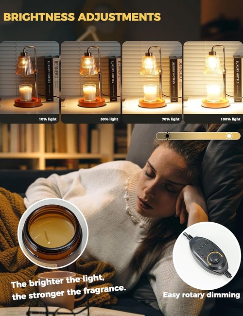 GODONLIF Candle Warmer Lamp - Dimmable with Timer | Perfect Birthday & Housewarming Gift for Women, Moms