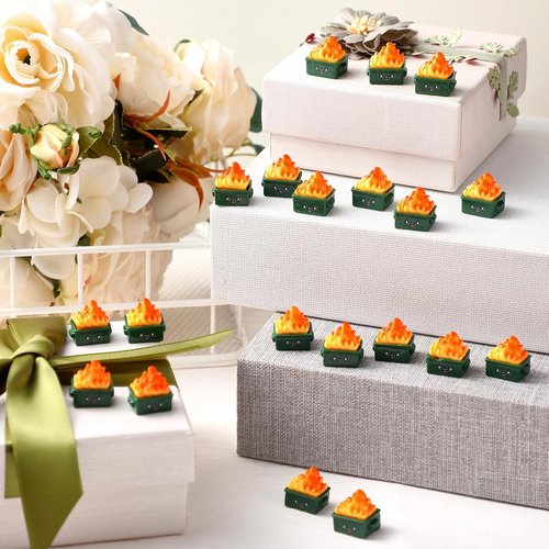 Lineshading Mini Dumpster Figurines - 100 Pcs Resin Trash Decor for Office & Home | Unique Gifts for Coworkers & Teachers