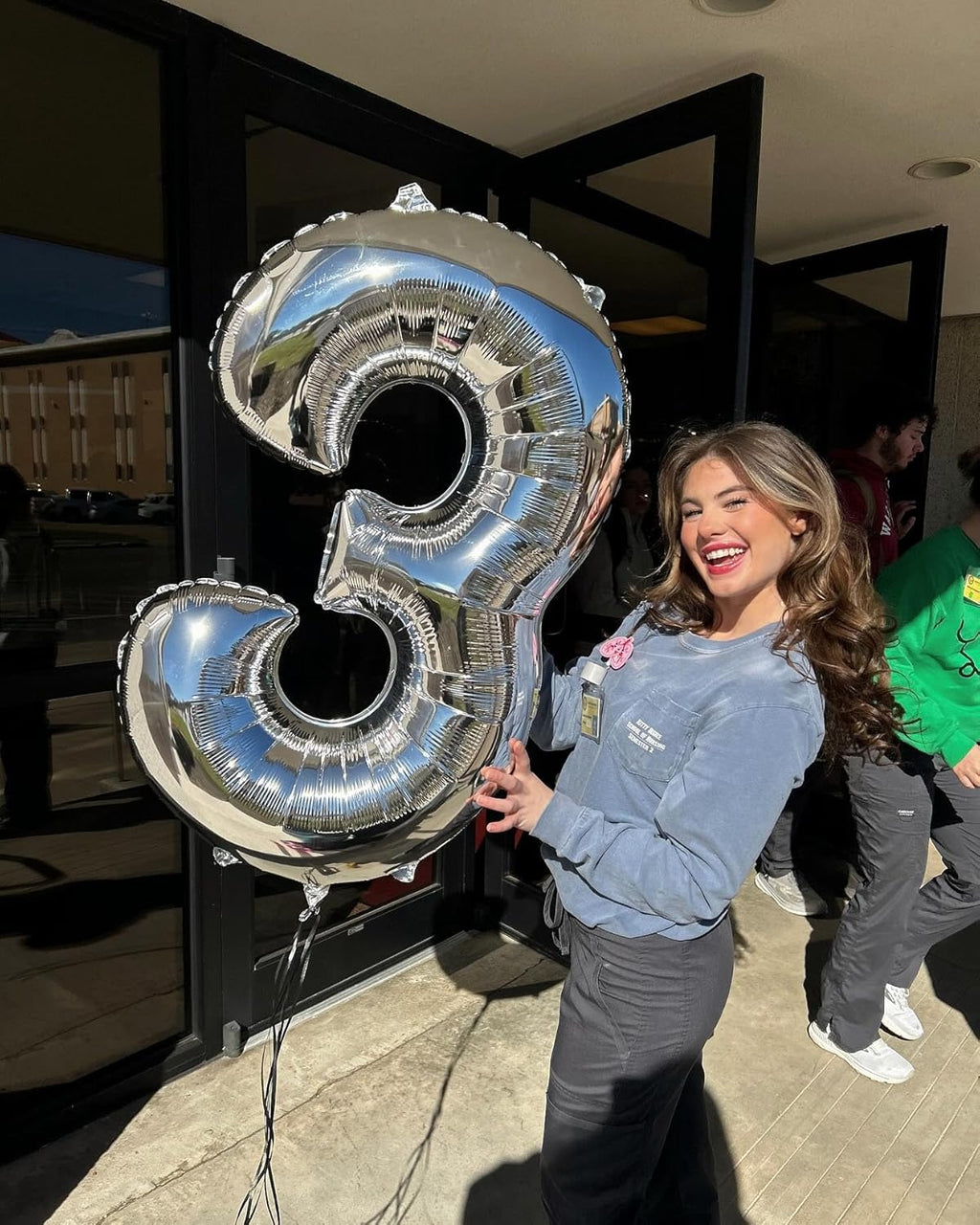 Silver Number 13 Balloon - 40 Inch Birthday Decoration for Kids | Perfect for 13th Birthday Parties