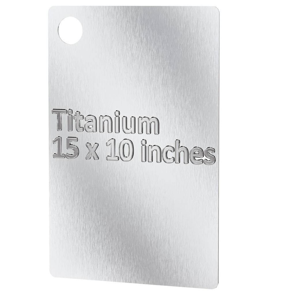 Titanium Cutting Board |100% Pure GR1 Titanium Cutting Board 0.08" Thick |Durable and Double-Sided Cutting Boards for Meat, Fruits and Vegetables | Dishwasher Safe (15" x 10" x 0.08")(Gray)