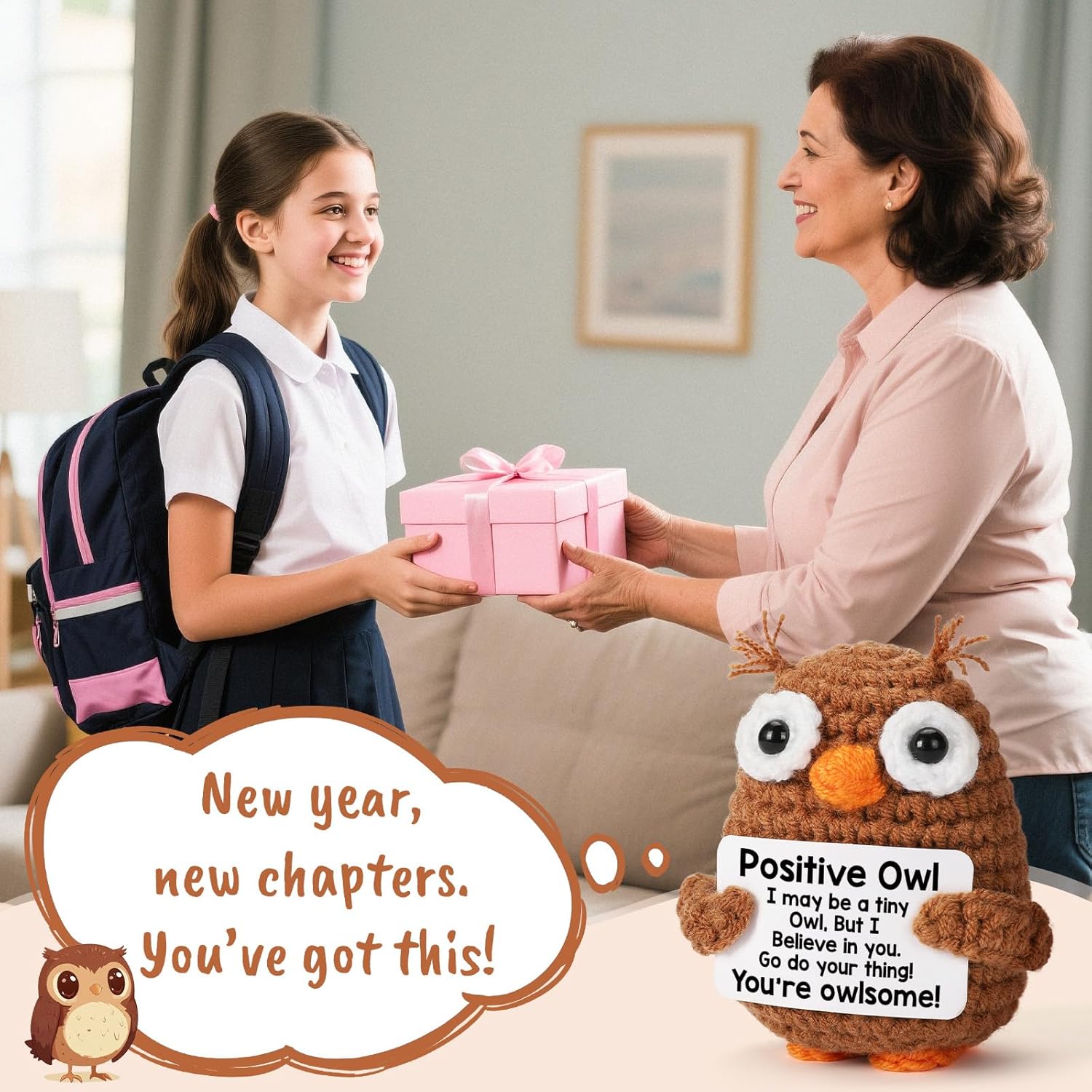 Owl Graduation Gifts - Inspirational Keepsake for Teens | Perfect for 2026 Graduates, Birthdays & Teacher Appreciation