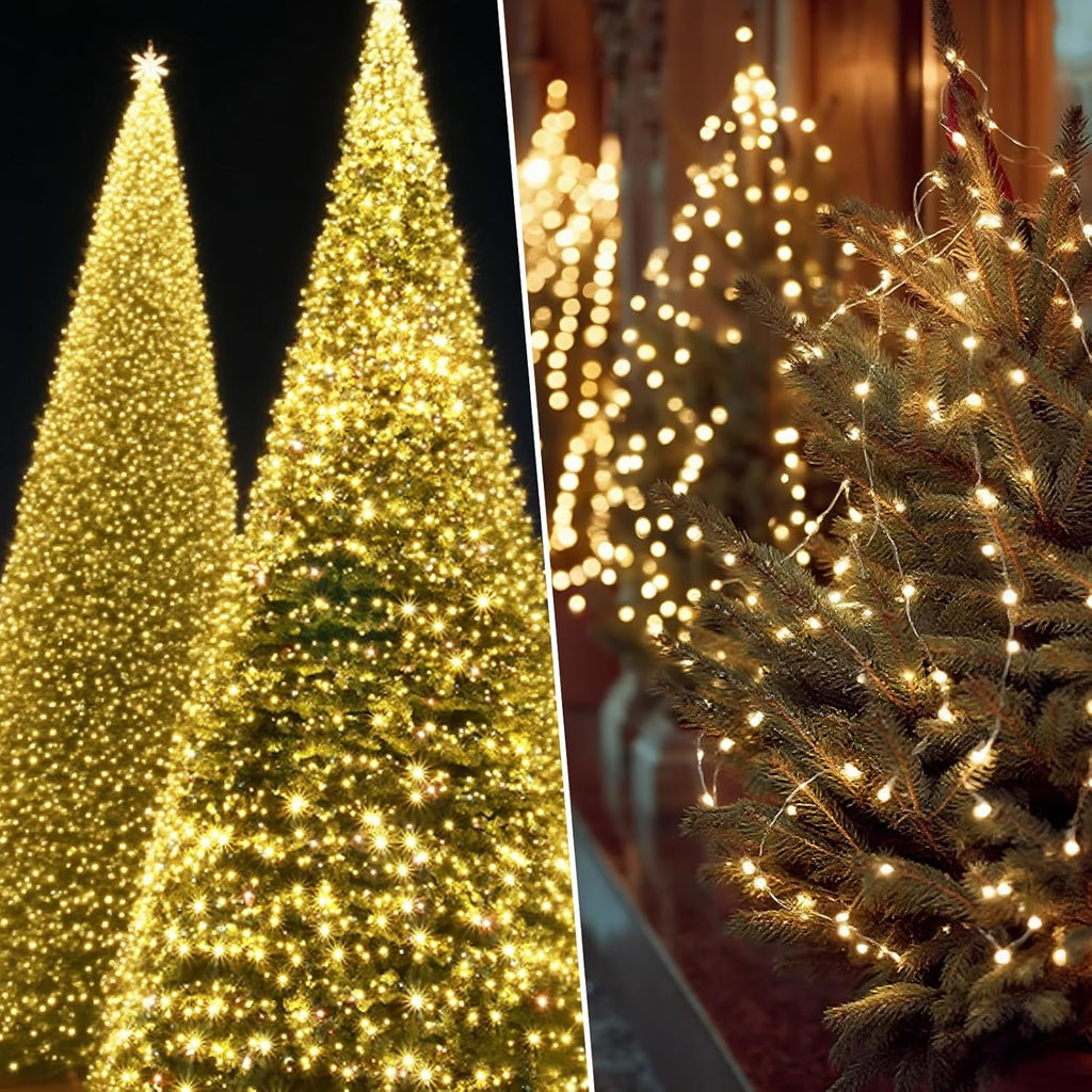 Twinkle Fairy Lights - 33ft 100LED Waterproof String Lights with Remote & Timer | Warm White for Indoor Decor