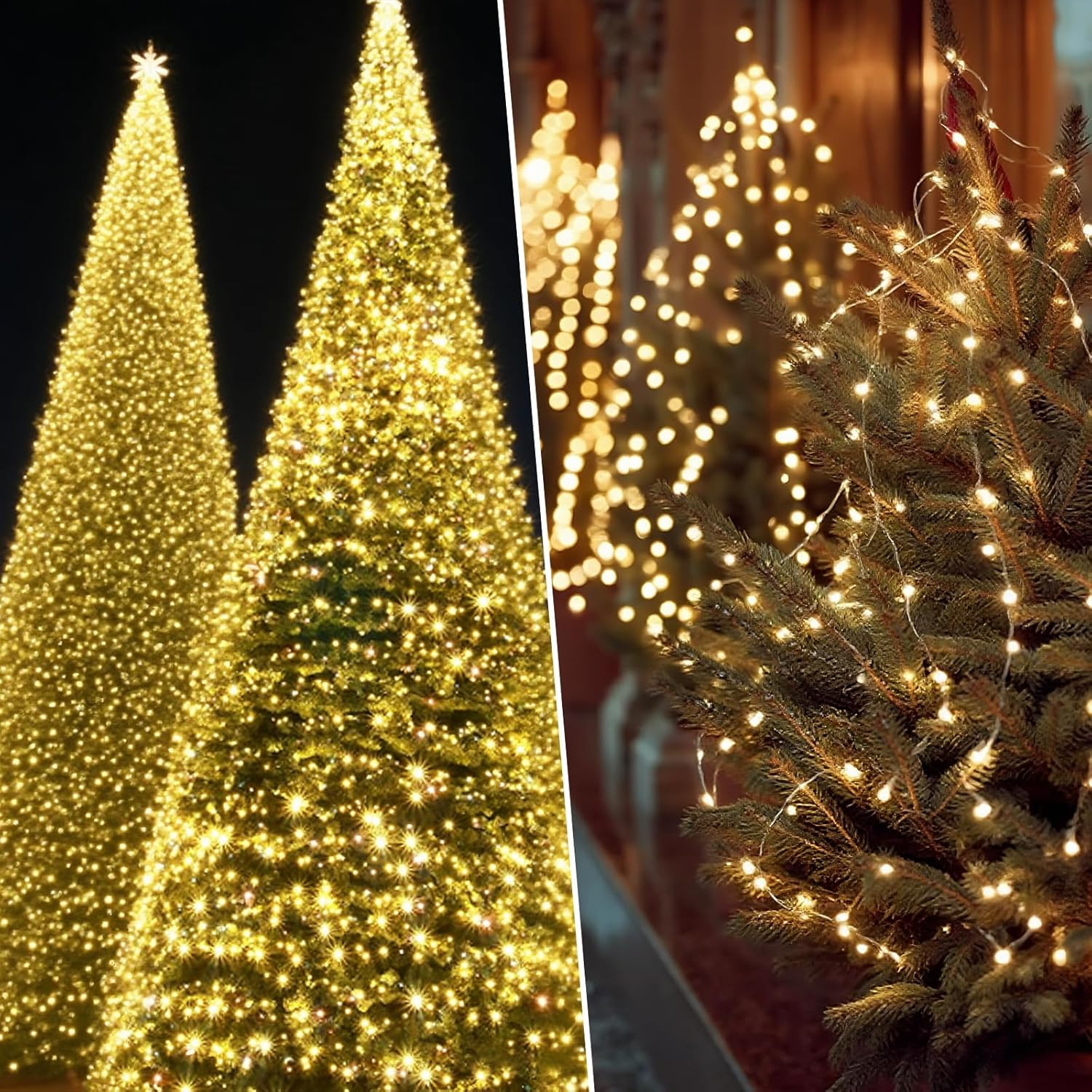 Twinkle Fairy Lights - 33ft 100LED Waterproof String Lights with Remote & Timer | Warm White for Indoor Decor