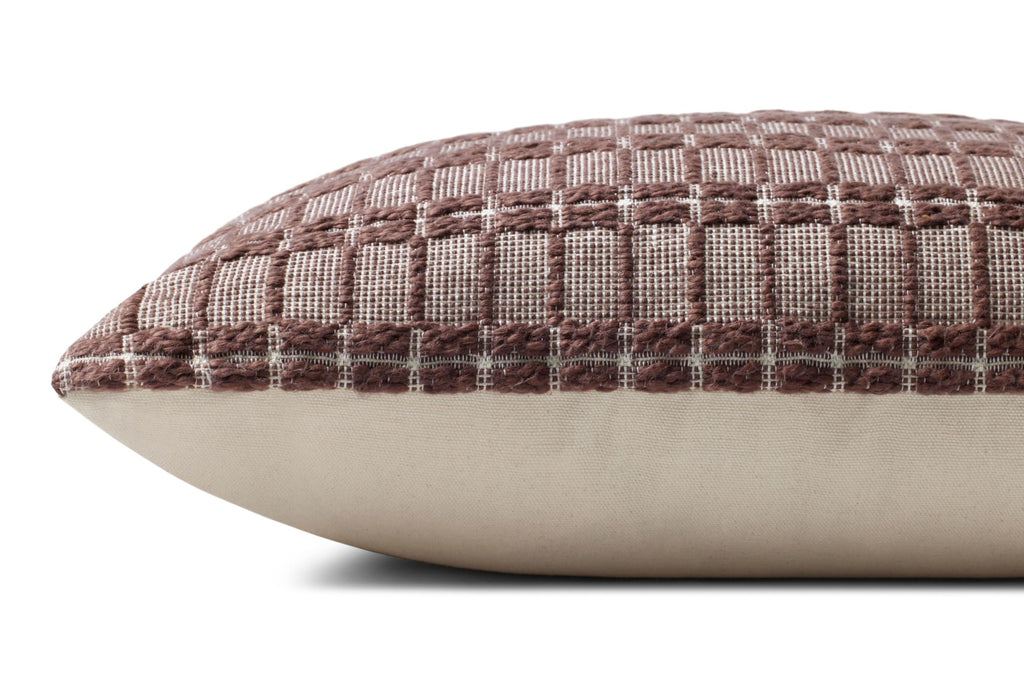 Loloi Chris Loves Julia Poe Collection PCJ0019 Burgundy 18'' x 18'' Cover Only Pillow