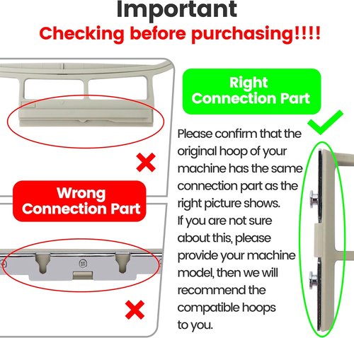 Brothread Embroidery Machine Hoop 3-in-1 Set | Compatible with Brother SE700, PE545, SE600 & More