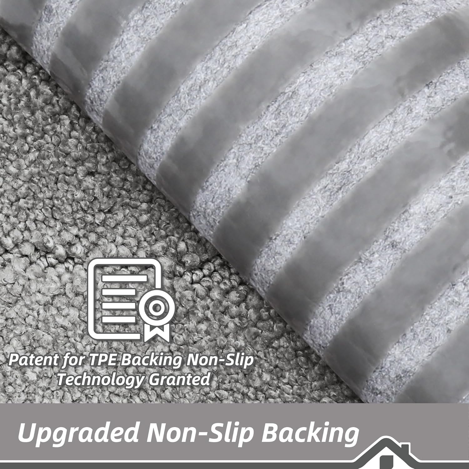 BEQHAUSE Non-Slip Carpet Stair Treads - Soft Indoor Stair Runners, 9" x 28", Grey, 15pcs