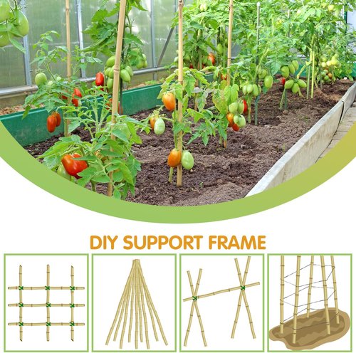 GAGINANG Bamboo Garden Stakes - 3FT Sturdy Natural Support for Climbing Plants | 25Pcs Set