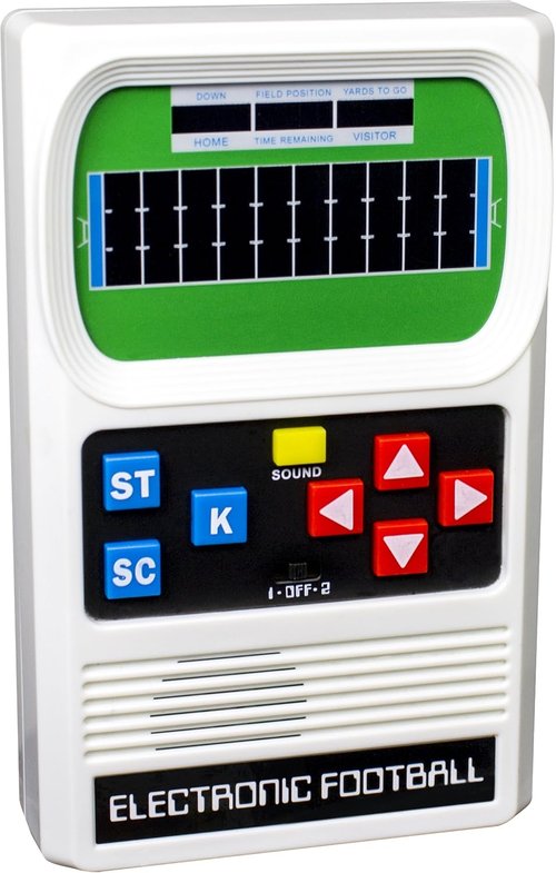 Basic Fun Retro Handheld Football Game - Classic Electronic Fun for All Ages