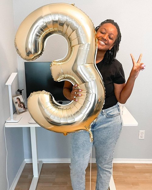 Light Gold Number 6 Balloon - 40 Inch Giant Foil Decoration for 6th Birthday Party Supplies