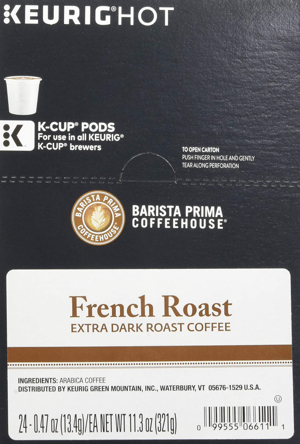 Barista Prima Coffeehouse Dark Roast Extra Bold K-Cup for Keurig Brewers, French Roast Coffee,96 Count