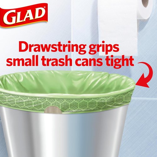 Glad Small Trash Bags - 4 Gallon Odor Resistant with Febreze Sweet Citron & Lime | 80 Count