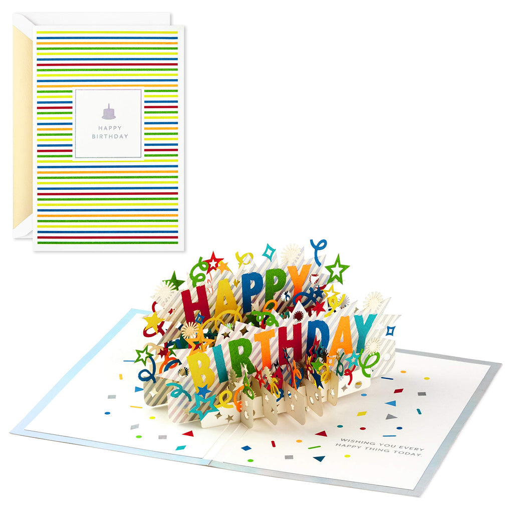 Hallmark Signature Paper Wonder Pop Up Birthday Card (Happy Birthday)