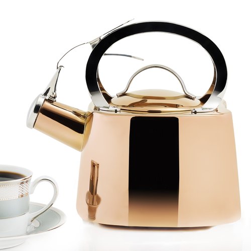 Old Dutch DuraCopper Io Tea Kettle, 1.7 Qt. / 1.6 L., 1.7 quart/1.6 L