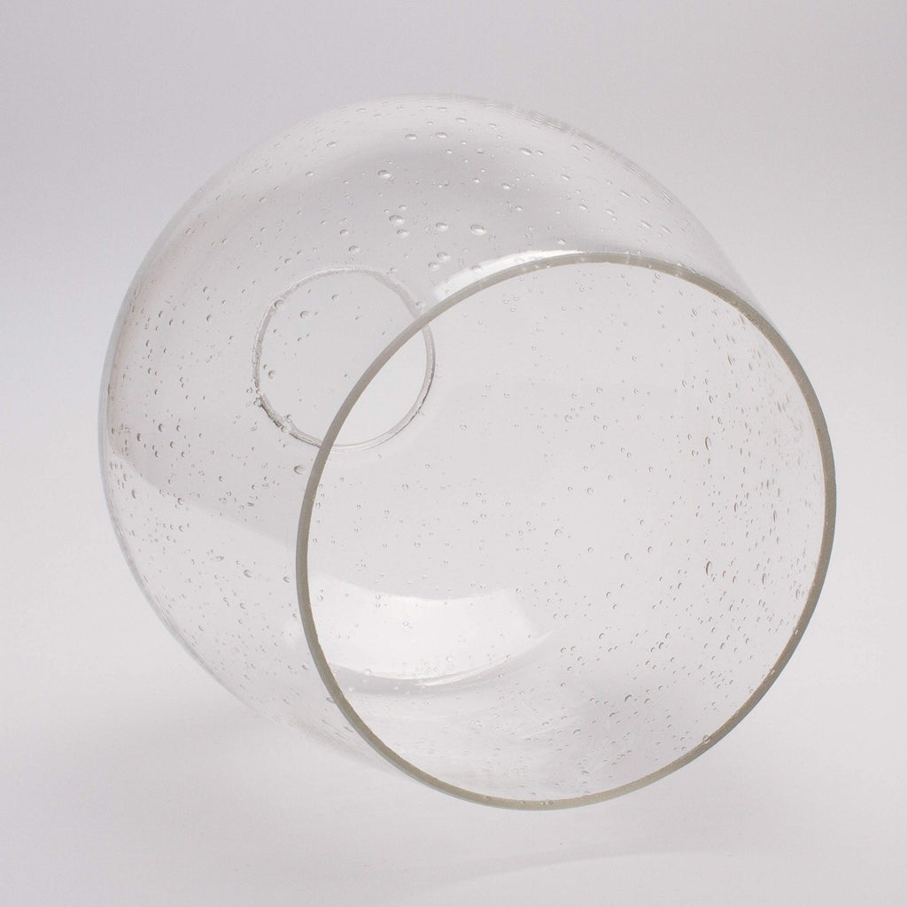 Seeded Bubble Glass Lamp Shade, LEDupdates 3 Pack Oversize Clear Globe Seeded bubble Finish for Light Fixture Glass replacement