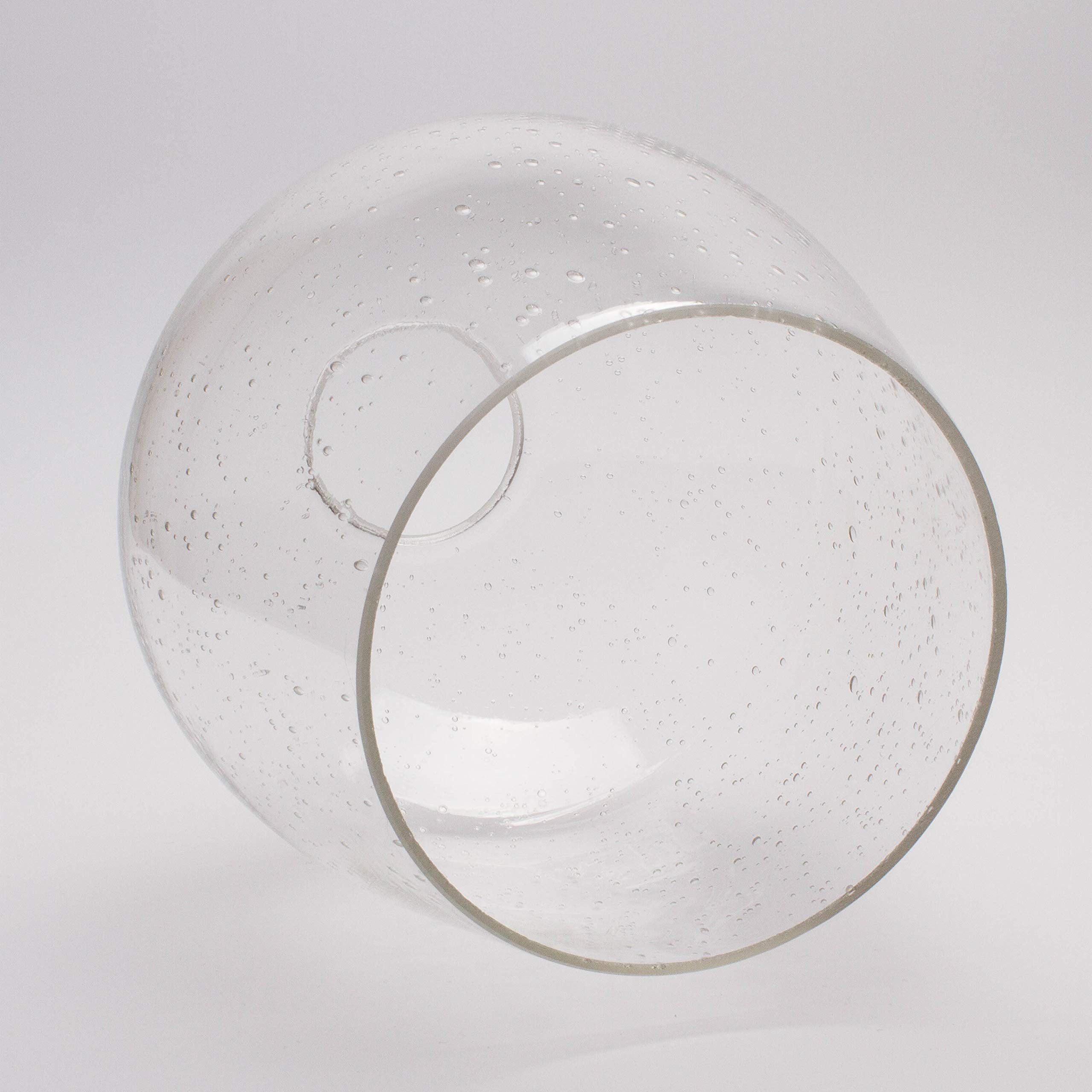 Seeded Bubble Glass Lamp Shade, LEDupdates 3 Pack Oversize Clear Globe Seeded bubble Finish for Light Fixture Glass replacement