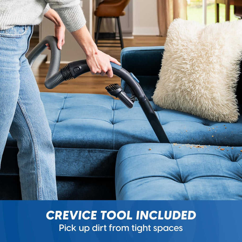 Vacmaster CC0501 Ultra Silent Bagless Canister Vacuum - Powerful HEPA Filtration & Retractable Cord for Hard Floors