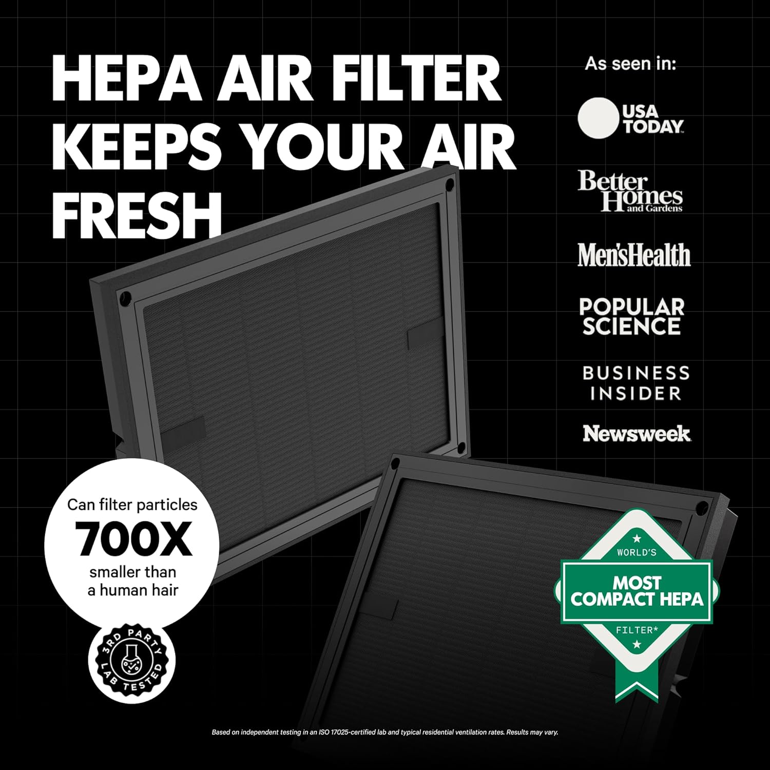 PuroAir HEPA Air Purifier Replacement Filter - 3-Layer CarbonTech Defense for 100i (2-Pack)