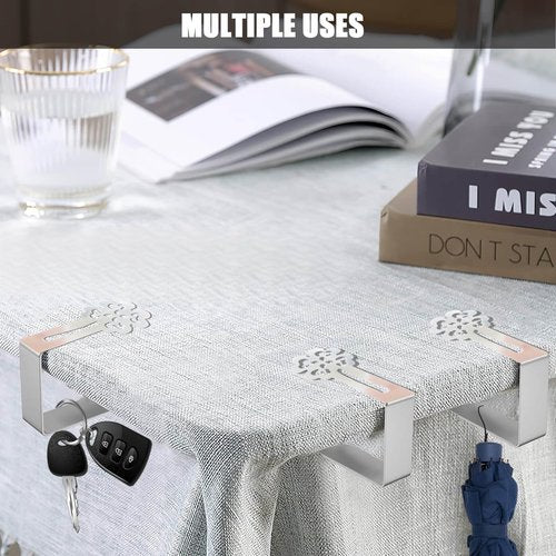 Tablecloth Clips for Outdoor Thick Tables 10 Pack, Lucky Clover Picnic Table Cloth Holder Clip Indoor, Heavy Duty Stainless Steel Cover Clamp for Party Wedding Home Restaurant Camping Accessories