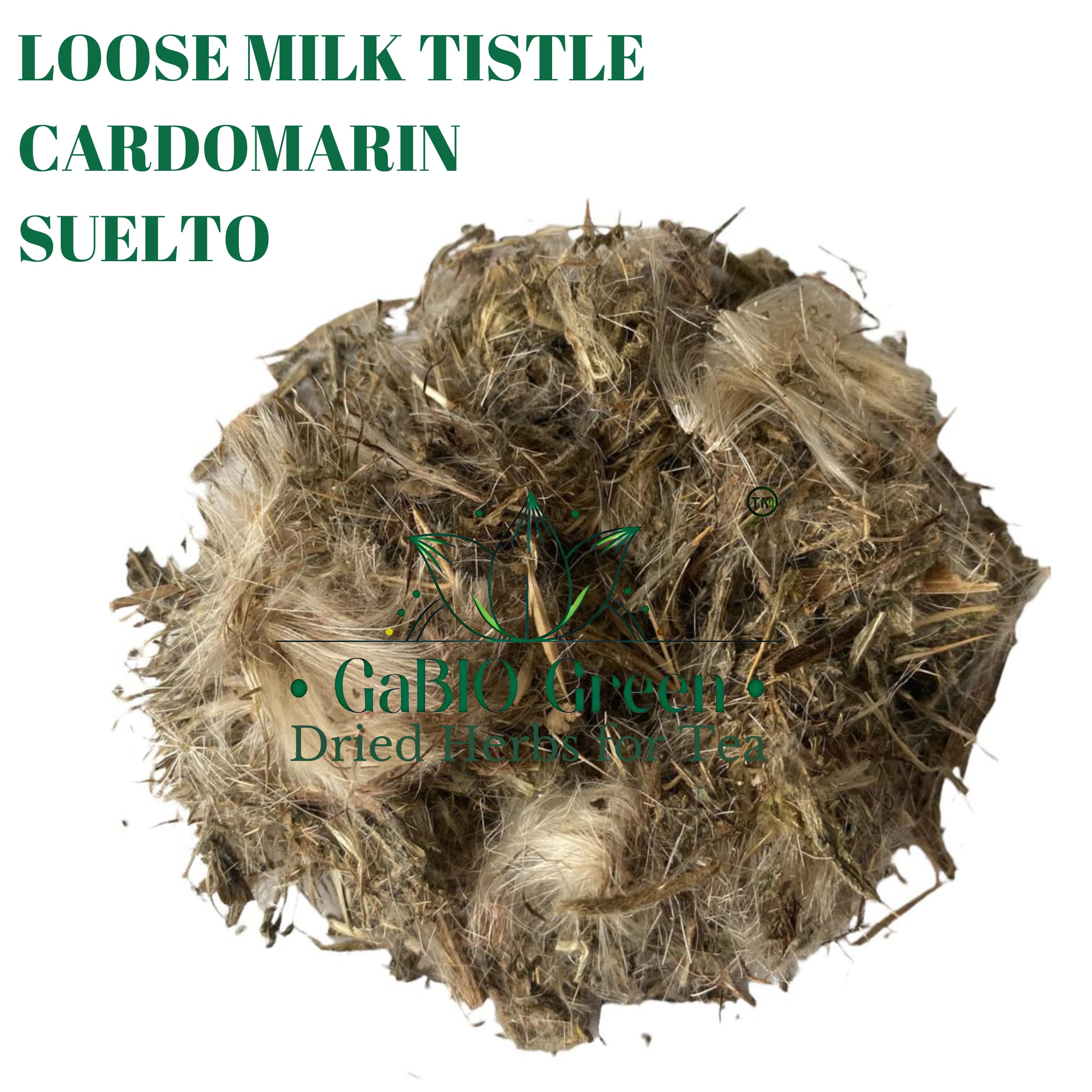 Cardo Mariano - Milk Thistle Loose Tea (4.1 oz/116.2 gr) Cardomarin Herbal Tea Gabiogreen (4.1 oz/116.2 gr).