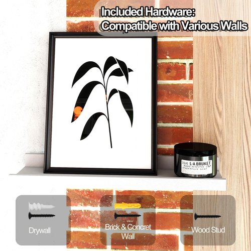 Solrot White Floating Shelves for Wall Decor, Wall Mounted Wood Storage Shelf for Bedroom, Living Room, Bathroom, Kitchen, Nursery, Display Picture Ledge Shelf with Lip Set of 2-14 Inches, White