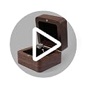 Personalized Mini Wooden Ring Box - Elegant Engagement Holder