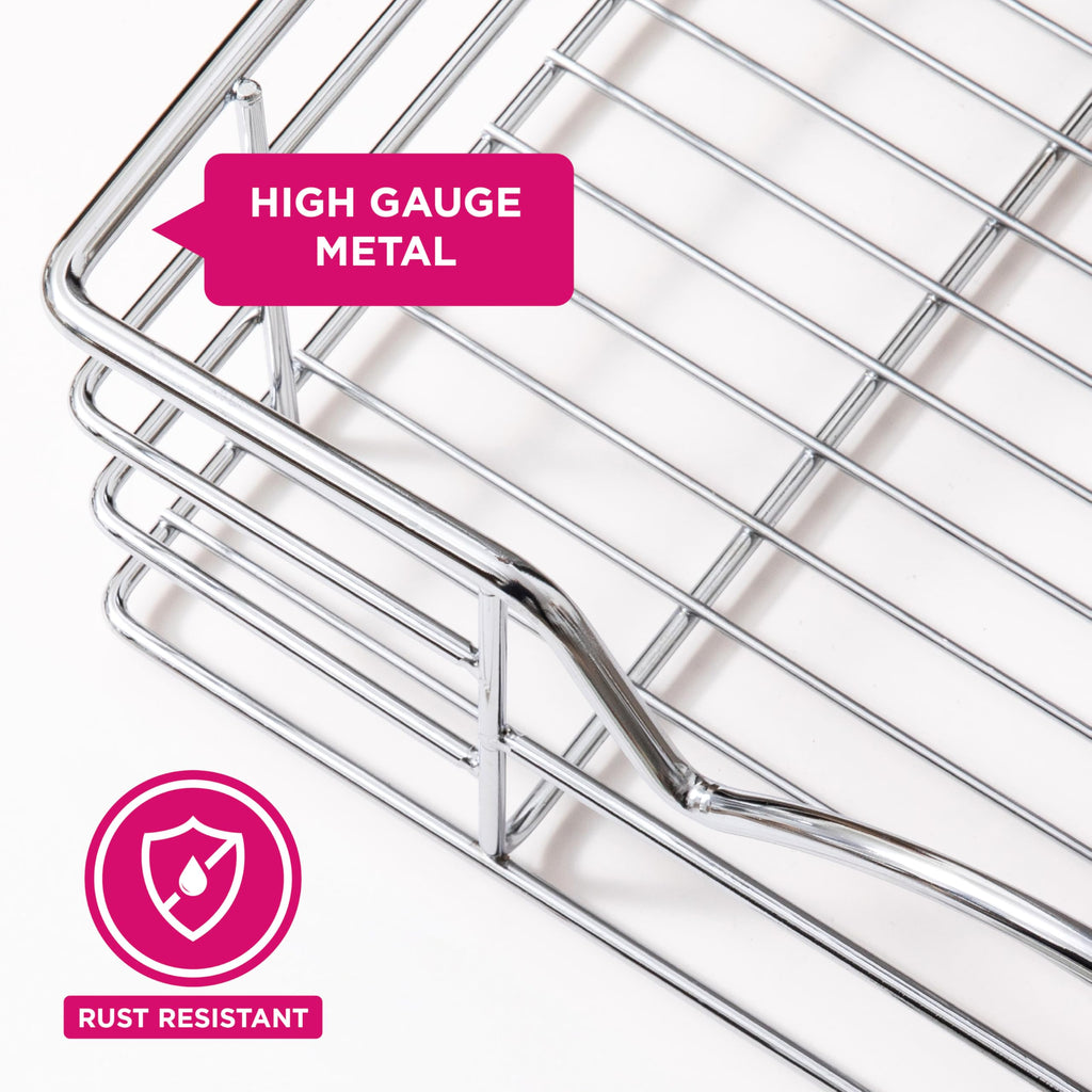 HOLDN’ STORAGE Pull Out Cabinet Organizer, Slide Out Drawer for Kitchen Cabinets & Pantry, Roll Out Shelf for Pots, Pans & Under Sink Storage, Heavy-Duty Full-Extension, 20" W x 21" D x 5" H