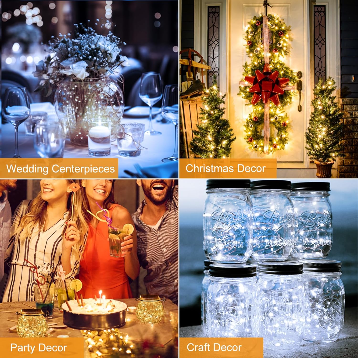 Btfarm 30 Pack Fairy Lights - Battery Operated 7ft 20 LED Twinkle Lights | Waterproof Mini Silver Wire for Weddings & Decor