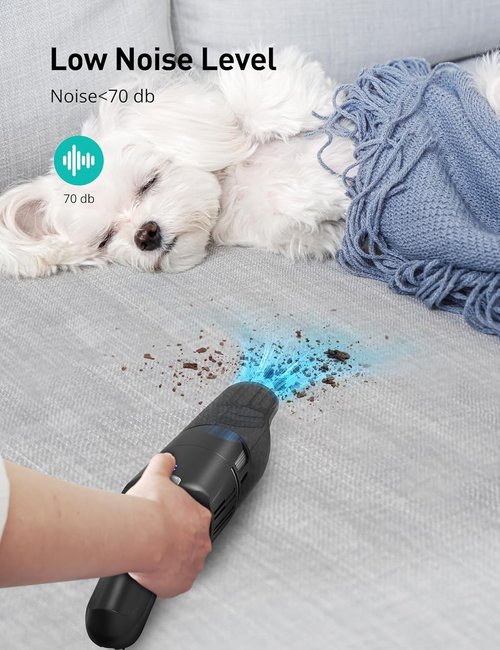 Aspiron Cordless Handheld Vacuum - 24KPA Powerful Car Cleaner | 2-Speed, Wireless Charging, Ergonomic Design
