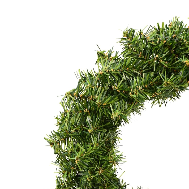 Vickerman 10" Unlit Mini Pine Artificial Christmas Wreath with 90 PVC Tips, Customizable for Holiday Décor, Perfect for Small Areas, 6 Per Pack