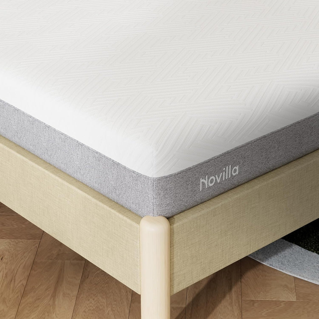 Novilla Twin Mattress - 8-Inch Gel Memory Foam for Pressure Relief & Plush Comfort | Bed in a Box