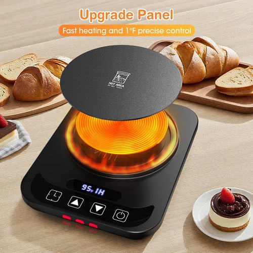 Sourdough Starter Warmer, Precise 1°F Thermostat Control (70-100°F) Sourdough Warming Mat, Auto Warming On/Off, 12-Hour Timer Sourdough Warmer for Home Baking (No Jar Included)