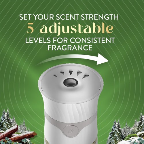 Air Wick Vibrant Plug in Scented Oil Refill, Infused with Essential Oils, Plug in Air Fresheners for Home, Winter Woods & Frosted Ivy, 5 ct