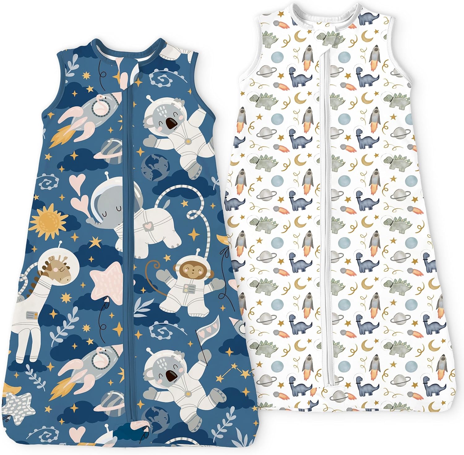 Regine Switzerland Toddler Sleep Sacks - 0.5 TOG Light Summer Wearable Blankets | Extra Long XL, 2 Pack