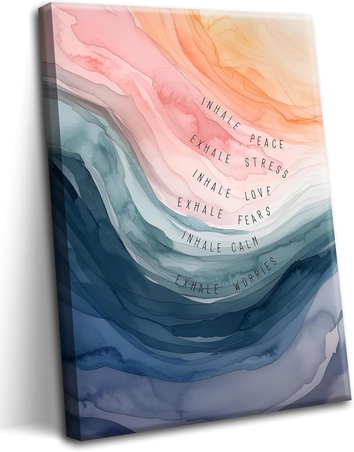 Regine Switzerland Mental Health Wall Art - Inspirational Canvas Prints for Therapy Offices | 12x16 Inch Framed Decor