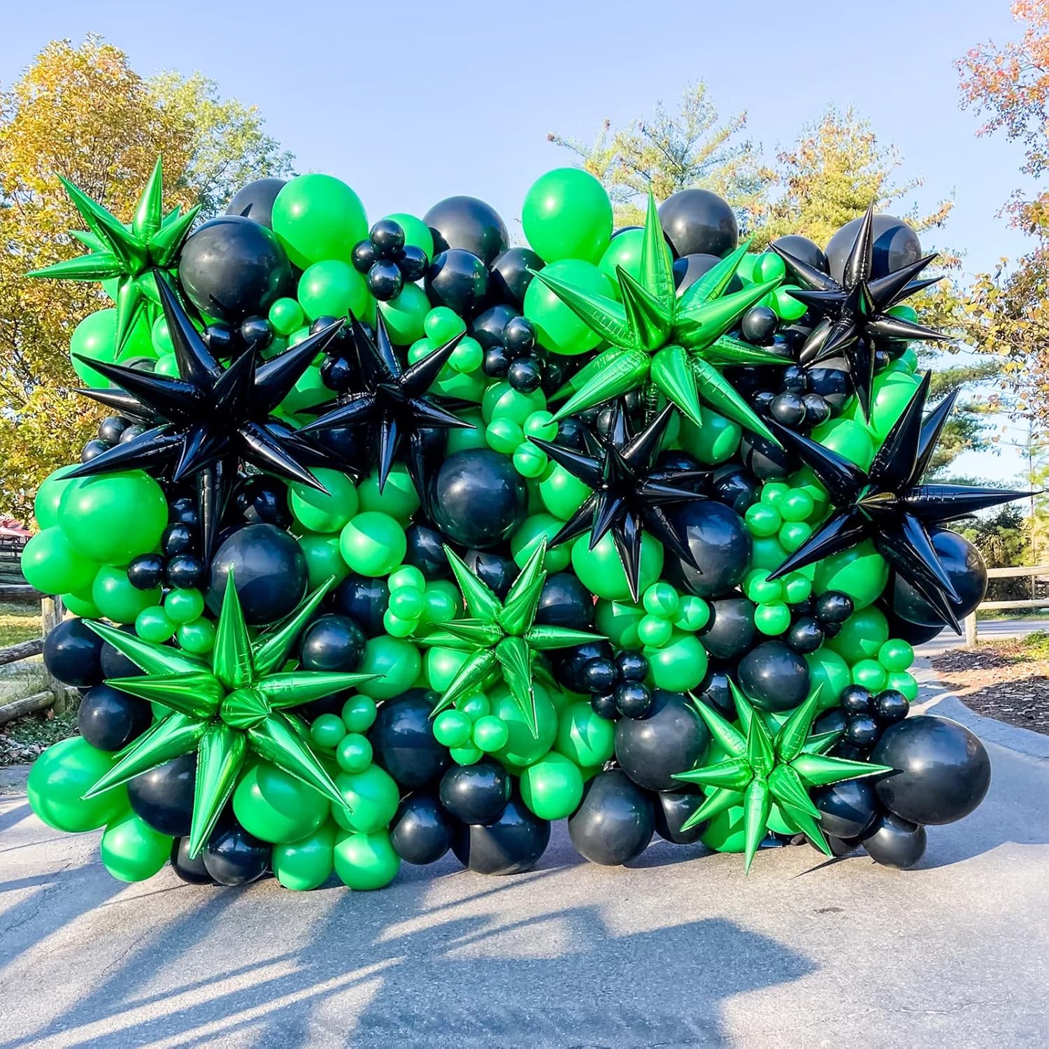 Voircoloria 130pcs Green Balloons - Assorted Sizes for Birthday, Baby Shower & St. Patrick's Day Celebrations