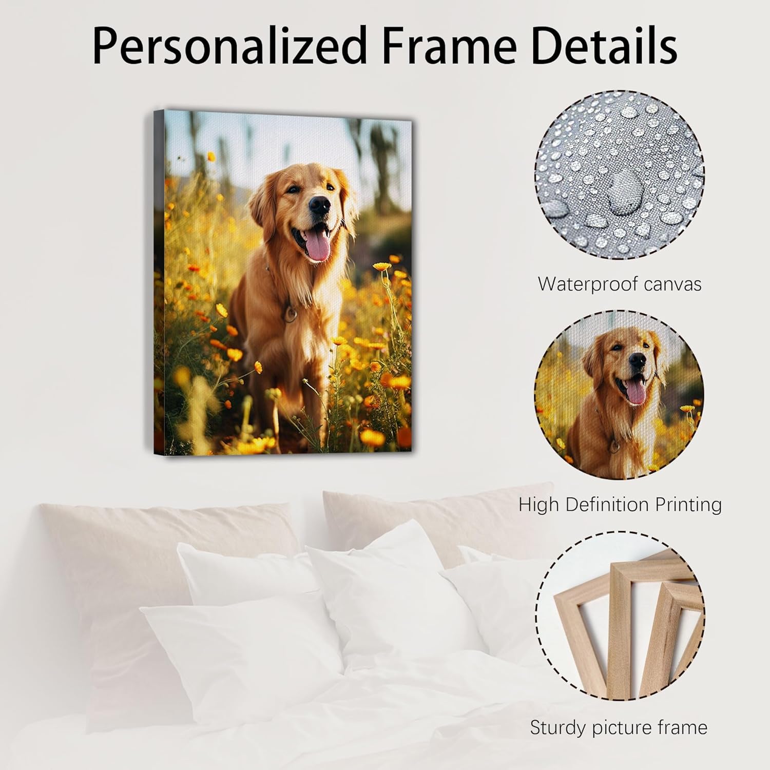 SPECPIX Custom Canvas Prints - Personalized Wall Art for Family, Pets & More | 16x24" Framed