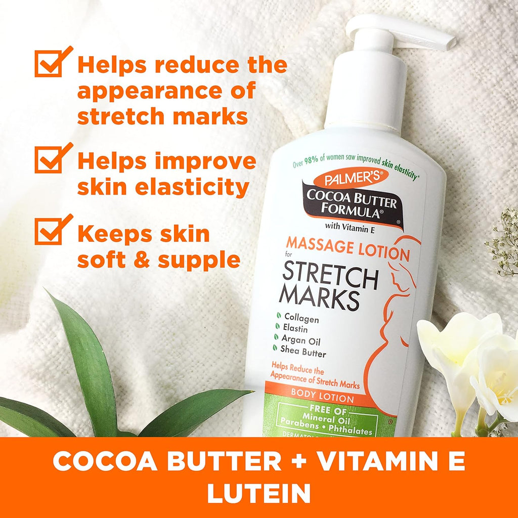 Palmer's Cocoa Butter Formula Pregnancy Skin Care Kit - Stretch Mark & Scar Treatment | 4-Piece Full Size Set