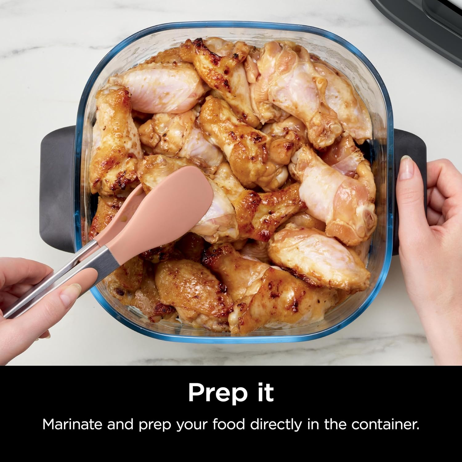 Ninja 4-QT CleanCrisp™ Glassware Container - Microwave & Dishwasher Safe, PFAS Free