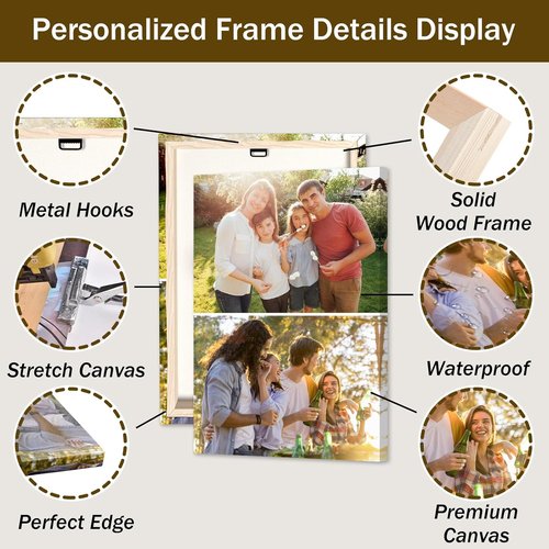 Collage Canvas Prints - Custom 4 Image Wall Art | Personalized Gifts for Weddings, Babies, and Pets