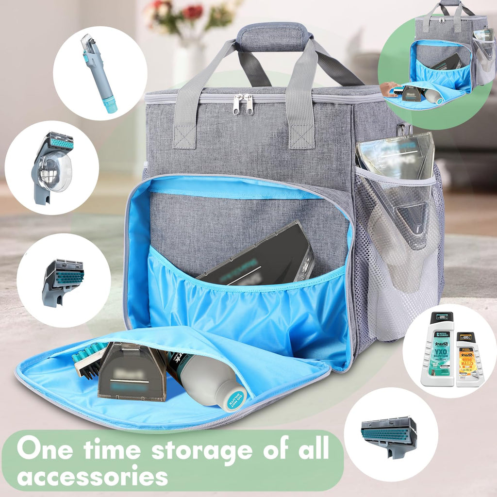 TUSIASC Portable Carrying Bag Compatible with Shark StainStriker Carpet and Upholstery Cleaner Machine PX201/PX202BRN/PX253BRN/PX251/PX221BRN,Storage Bag for Cleaner Machine with Pockets(Case Only)