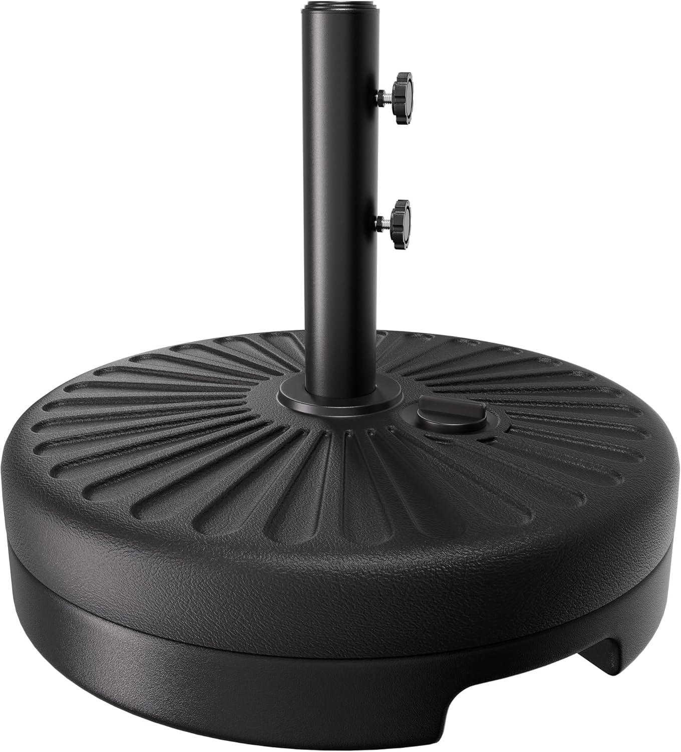 AreShark Patio Umbrella Stand - 81.5lb Max Capacity Water-Filled Base | Heavy Duty Black Design