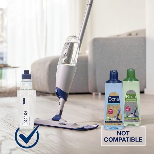 Bona Spray Mop Air - Lightweight Multi-Surface Mop with Lemon Mint Cleaner & Microfiber Pad