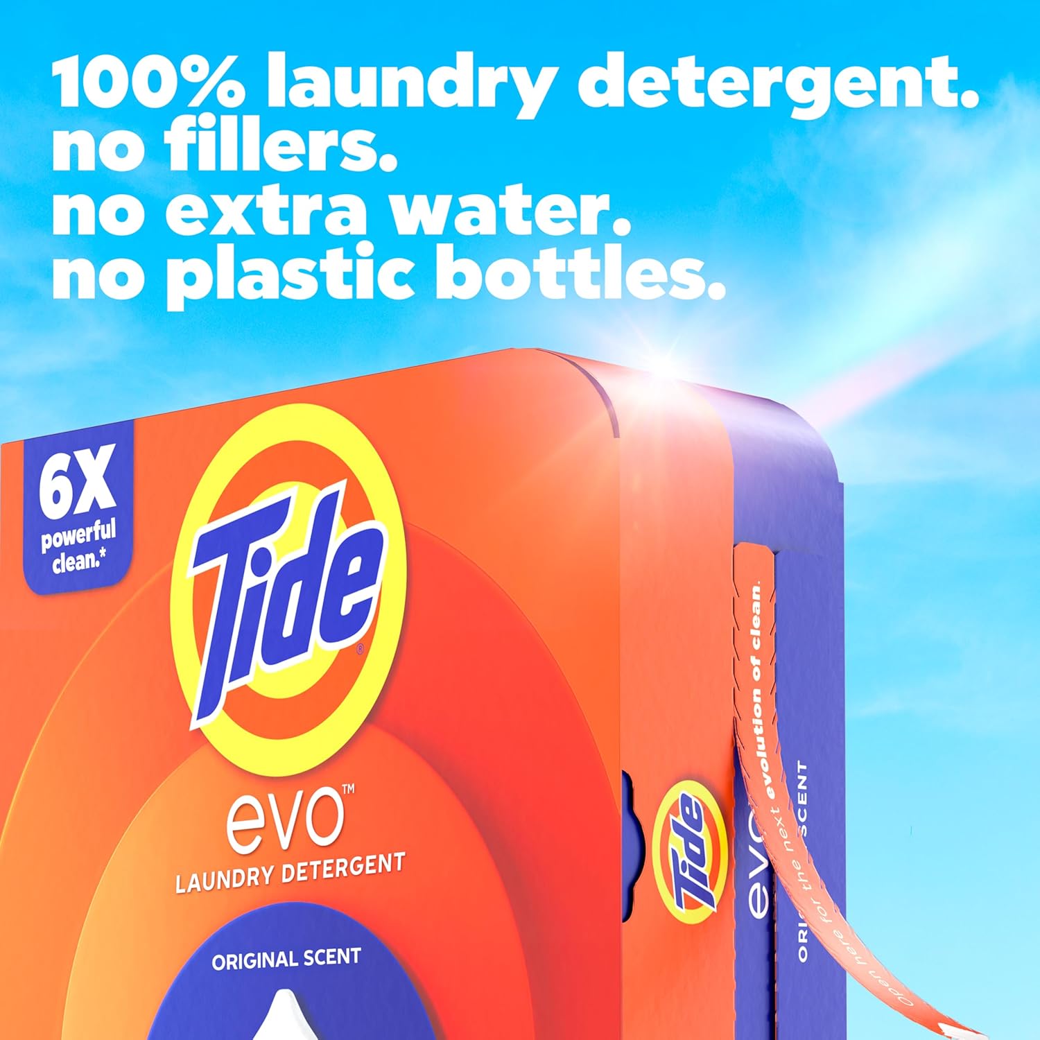Tide Evo Original Scent Laundry Detergent - 42 Count Fiber Tiles for All Machines & Stain Removal