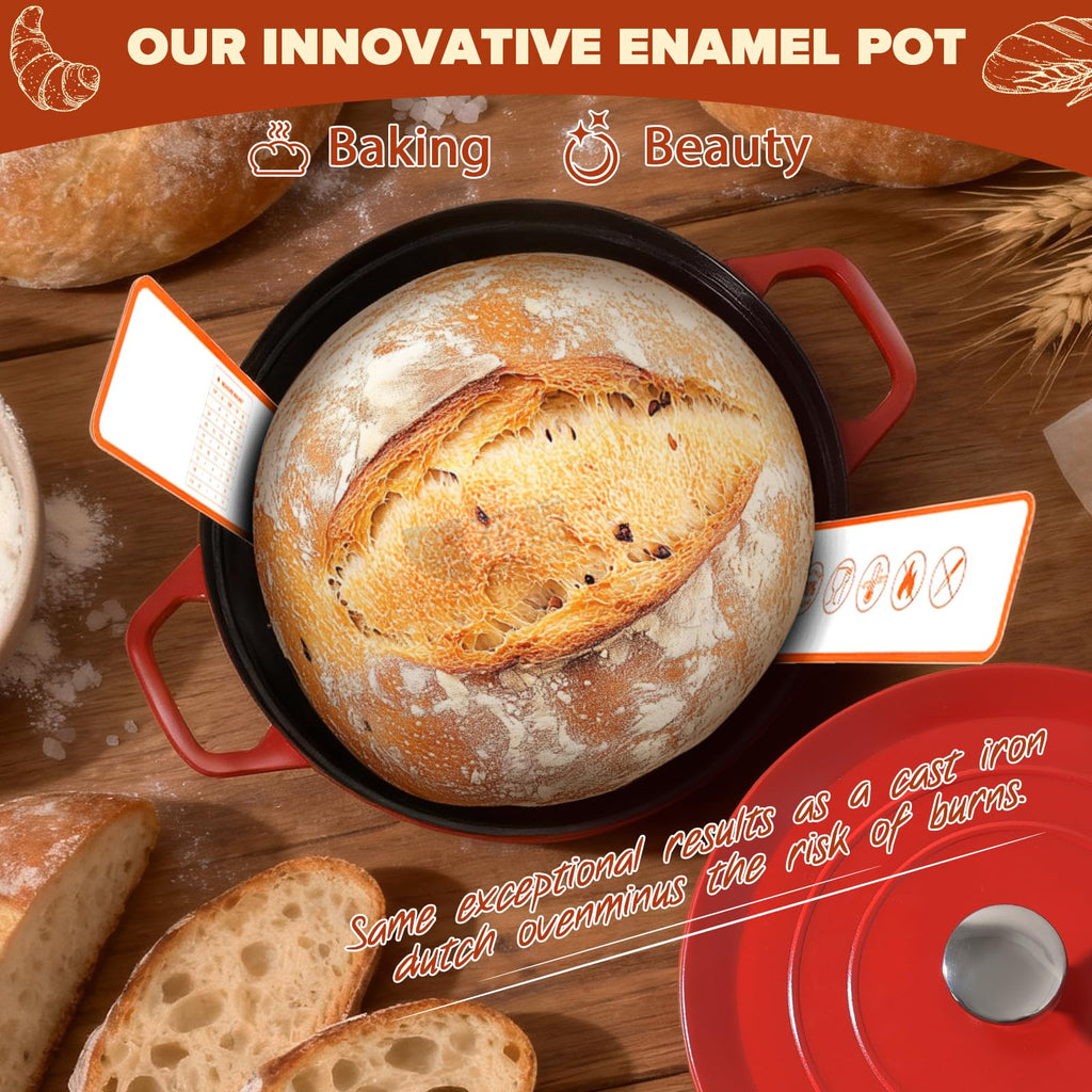 VIMERPA Sourdough Starter Kit with Pot, Sourdough Bread Baking Supplies, Bread Making Kit for Beginners, Banneton Bread Proofing Baskets for Home and Kitchen, Making Tools Kit