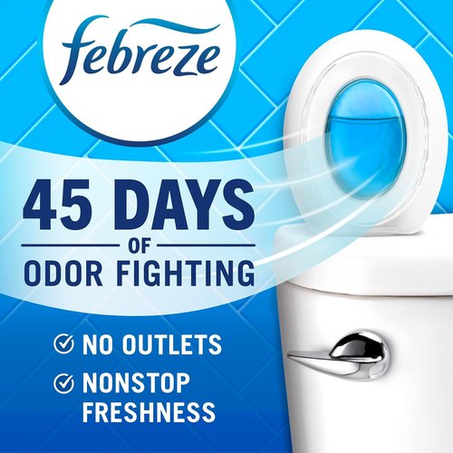 Febreze Bathroom Air Freshener - Odor-Fighting Plug-In Alternative | Lilac & Watermelon Scents, 4ct